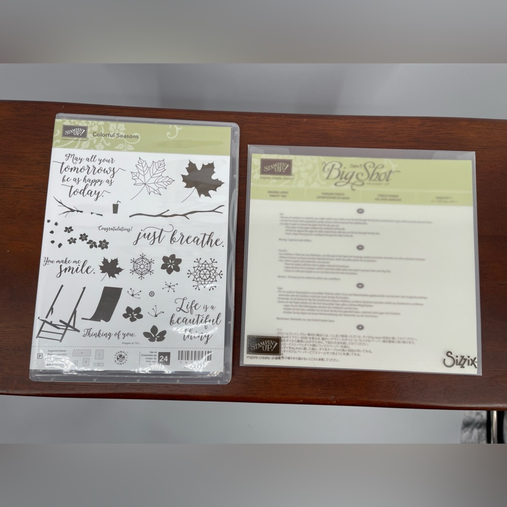 ⭐️Stampin' Up! Colorful Seasons Stamp Set and Seasonal Layers Die Set
